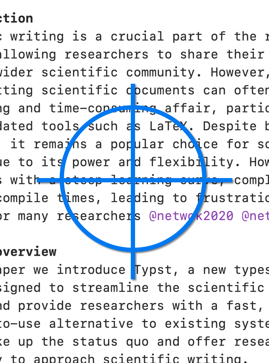 Edist’s preview automatically scrolling to and highlighting the section being edited.